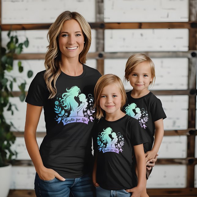 Camiseta Bestie mamá y yo Bestie para la Vida Madre y Daugh (Subido por el creador)