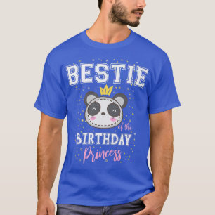 Camiseta Bestie of the Birthday Princess Cute Panda Bear B-