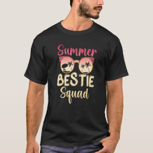 Camiseta Bestie Squad Friends Summer Vacation Beach Sunglas