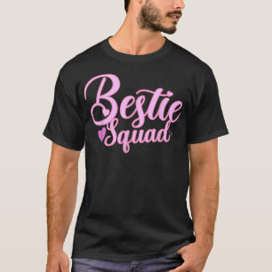 Camiseta Bestie Squad Matching BFF Friend Crew Hearts