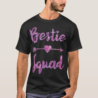 Camiseta Bestie Squad Mejor Amigo BFF Pareja Áfrico