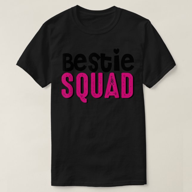 Camiseta Bestie Squad Mejor Amigo BFF Pareja Amor (Diseño del anverso)