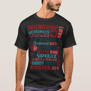 Camiseta BestieFriendship Collage Best Friends BFF Regalo
