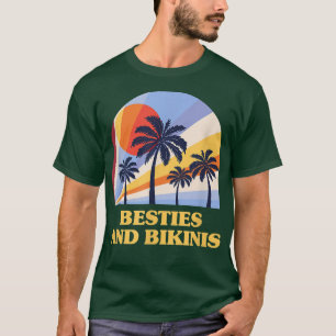 Camiseta Besties And Bikinis Beach Friends Ocean Buddy Swim