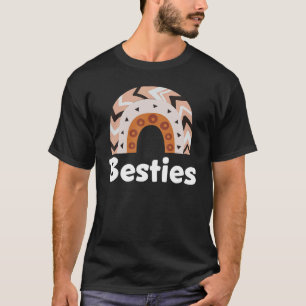 Camiseta Besties BFF Corazón Mejor Amigos Bestie