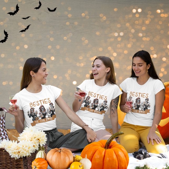 Camiseta Besties coincidentes hasta la Halloween ósea (Subido por el creador)