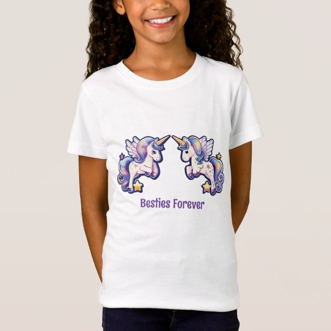 Camiseta Besties Forever Unicorn (Anverso)