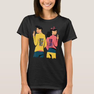 Camiseta Besties Por La Vida Mejor Amigo 4ever Friendship D