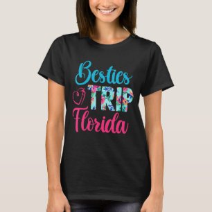Camiseta Besties Viaje a Florida Vacaciones Coincidiendo co