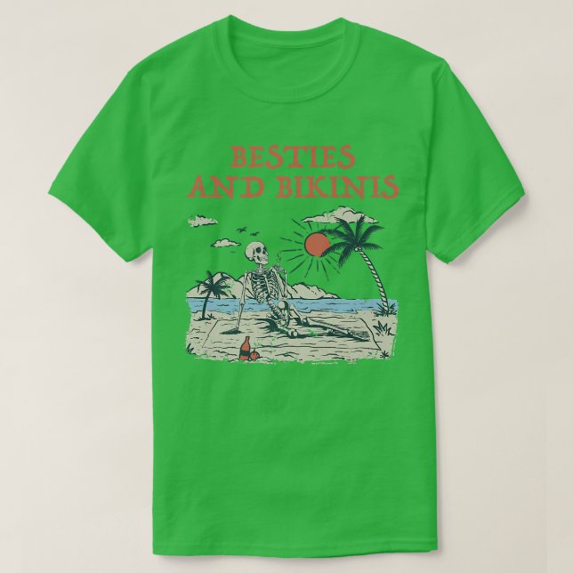 Camiseta Besties y Bikinis Beach Friends Ocean Buddy Swim (Diseño del anverso)