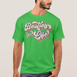 Camiseta Bestis For Life Retro Vintage Chicas de BFF Fiesta