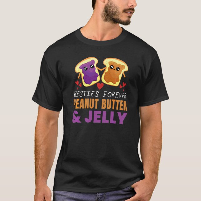 Camiseta Bestis Forever Peanut Butter & Jelly Fun Food Gr (Anverso)