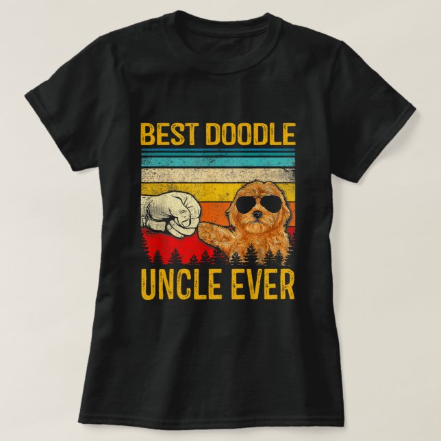 Camiseta Bests Doodle Uncle Ever Goldendoodle Dog Gig Fath (Diseño del anverso)