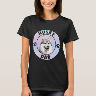 Camiseta Bests Siberian Husky Dad Mascota de raza de perro 