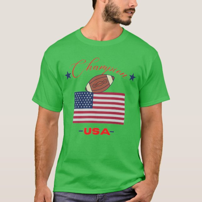 Camiseta Bestseller Original Champion USA Flag Classic Club (Anverso)