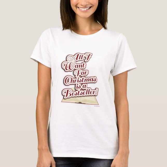 Camiseta Bestseller para Navidades Fun Author Holiday (Anverso)