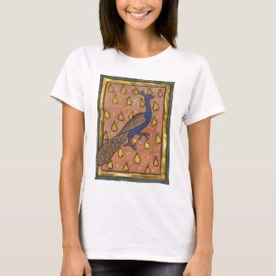 Camiseta Bestuario medieval Pavo real c. 1270