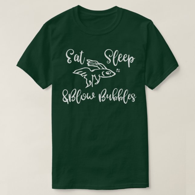 Camiseta Beta Fish Eee Sleep Bubbles (Diseño del anverso)