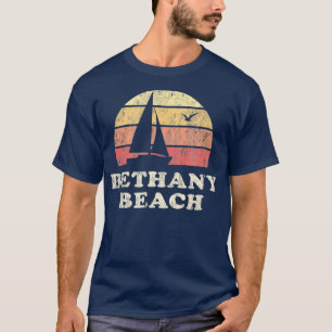 Camiseta Bethany Beach DE Vintage Sailboat 70 Throwback