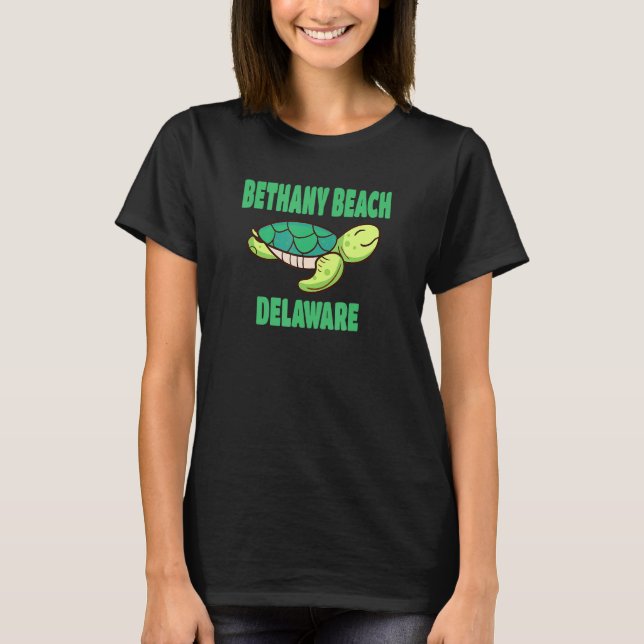 Camiseta Bethany Beach Delaware Sea Turtle Temática (Anverso)