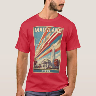 Camiseta Bethesda Maryland USA Viaje de turismo