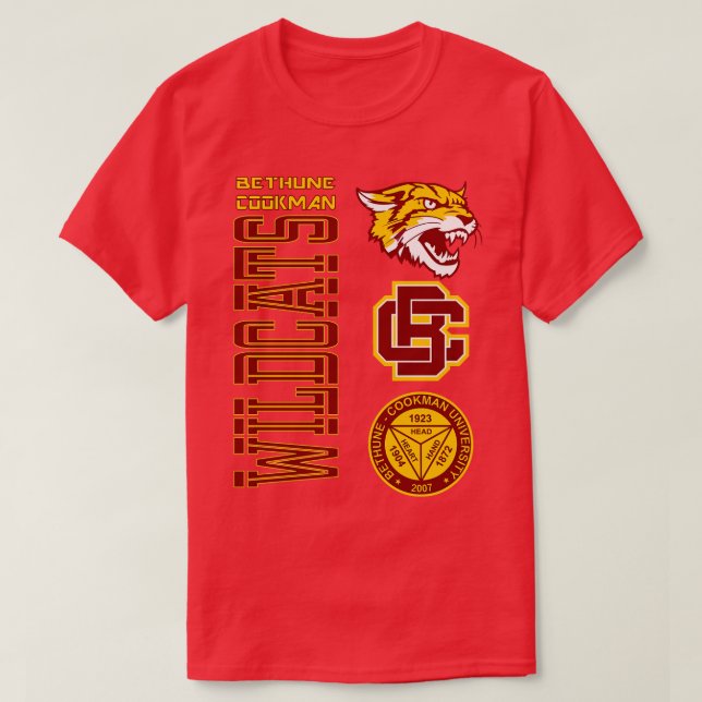 Camiseta Bethune 1904 Cookman Apparel 6 (Diseño del anverso)