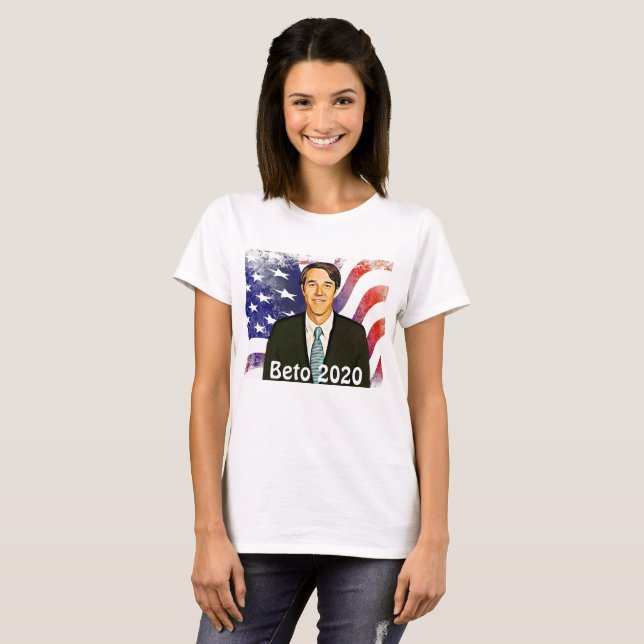 Camiseta Beto O'Rourke para las elecciones presidenciales d (Anverso completo)