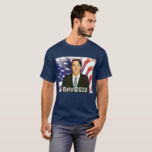Camiseta Beto O'Rourke para las elecciones presidenciales d (Anverso completo)