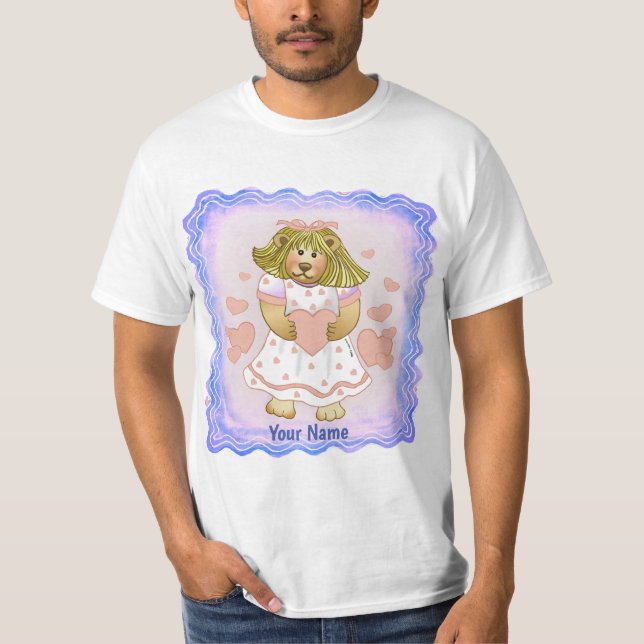 Camiseta Betsy Bear para el corazón rosa (Anverso)