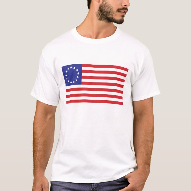 Camiseta Betsy Ross Bandera Americana Original (Anverso)