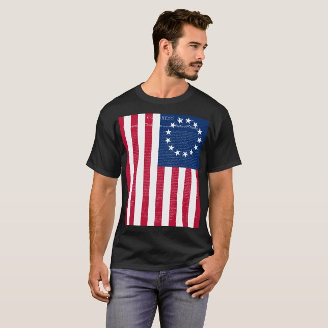 Camiseta Betsy Ross flag (Anverso completo)