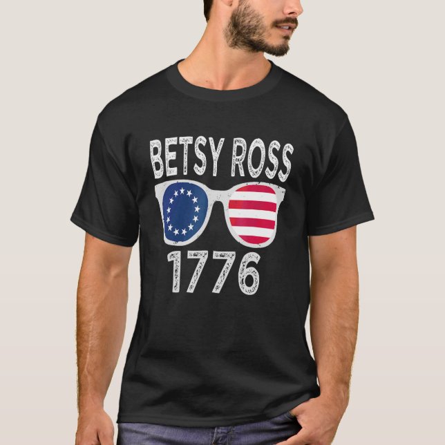 Camiseta Betsy Ross Shirt 4 De Julio Bandera Estadounidense (Anverso)