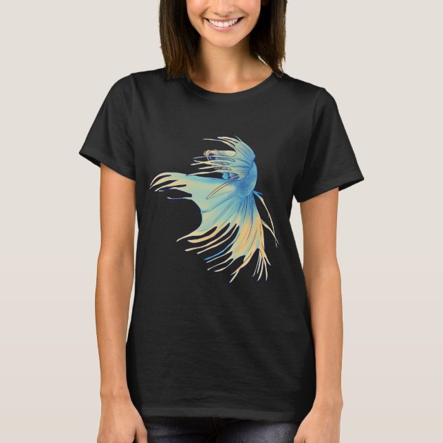 Camiseta Betta azul y amarillo (Anverso)