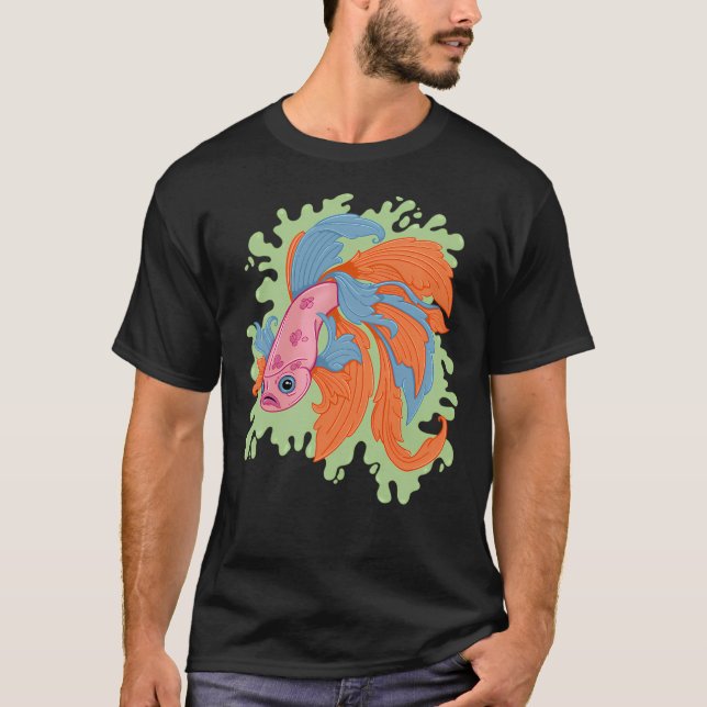 Camiseta Betta barroco 1: Brillante (Anverso)