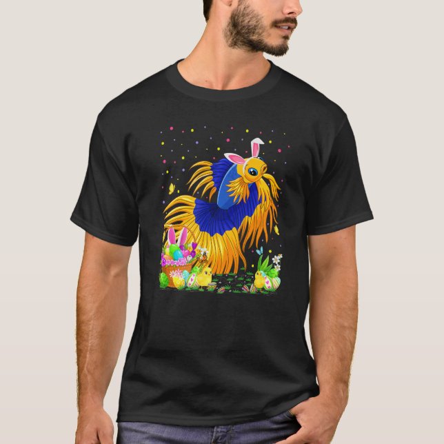 Camiseta Betta Fish Easter Egt Hunt Bunny Betta Easter Sund (Anverso)