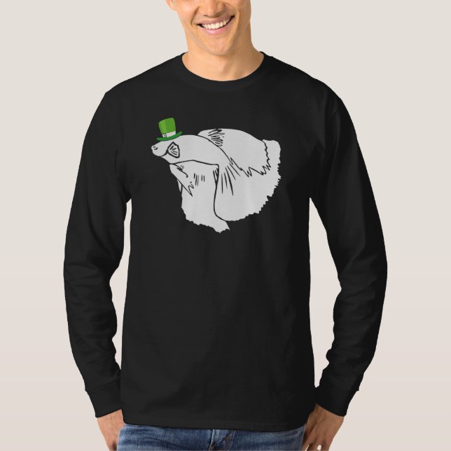 Camiseta Betta Fish Leprechaun Irish St Patrick Day (Anverso)