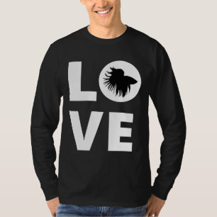 Camiseta Betta Fish Love Betta Fish Siamese Fighing Fish F