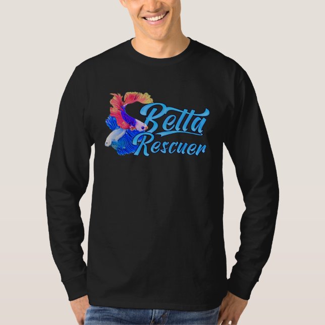 Camiseta Betta Fish Rescuer Fish Rescue Aquarium (Anverso)