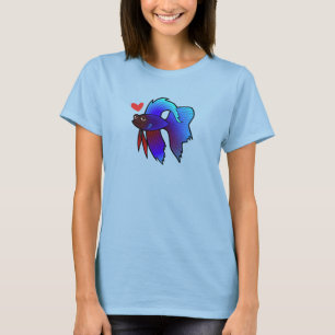 Camiseta Betta Fish / Siamés Fighting Fish Love