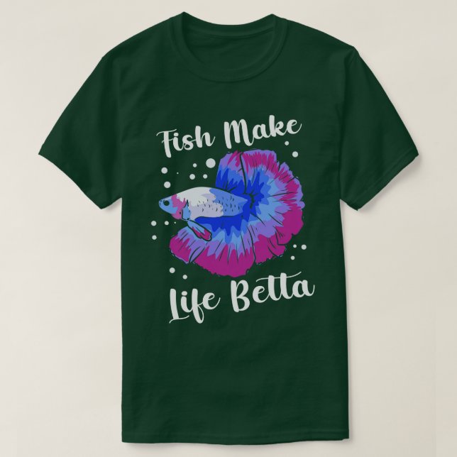 Camiseta Betta Fish Siamese Fighing Fish Betta Splendens (Diseño del anverso)