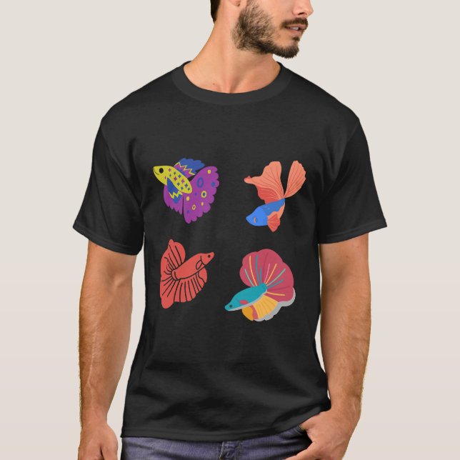 Camiseta Betta Fish Siamese Fighter Fish Aquar (Anverso)