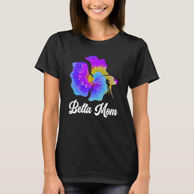 Camiseta Betta Mamá Betta Fish Mamá Acuario (Anverso)