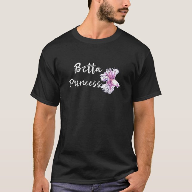 Camiseta Betta Princesa Siamesa luchando contra el pescado  (Anverso)