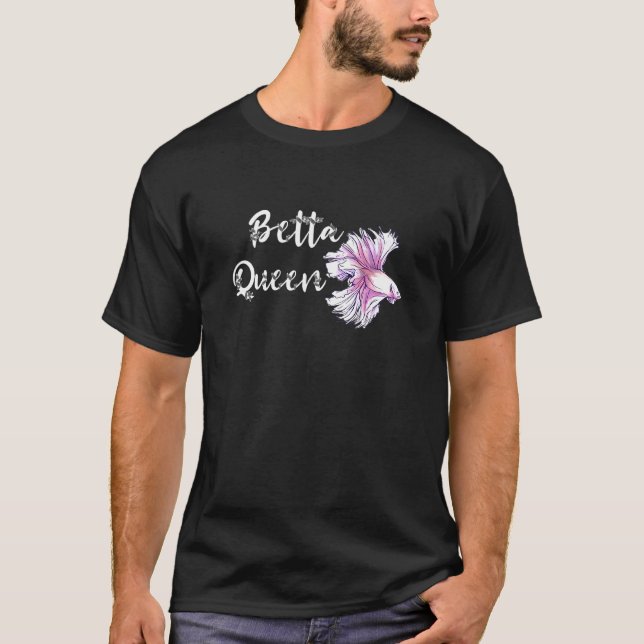 Camiseta Betta Queen Siamese lucha contra el pescado Betta  (Anverso)