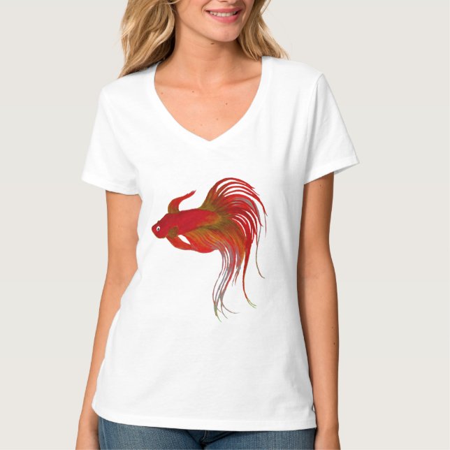 Camiseta Betta roja (Anverso)