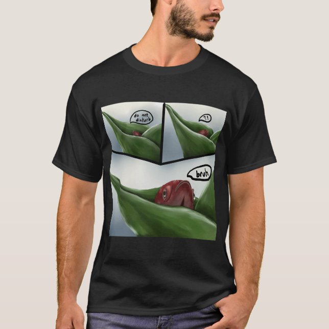Camiseta Betta Rojo en modo 'No Molestar' (Anverso)