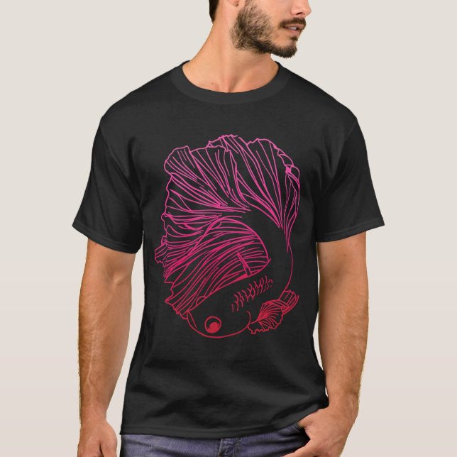 Camiseta betta rosa (Anverso)