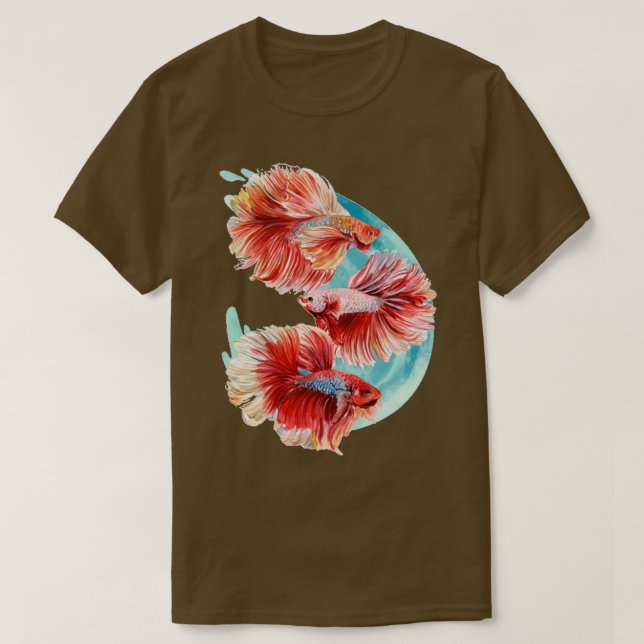 Camiseta Bettas acuáticas (Diseño del anverso)