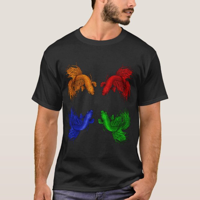 Camiseta Bettas cola de corona (Anverso)