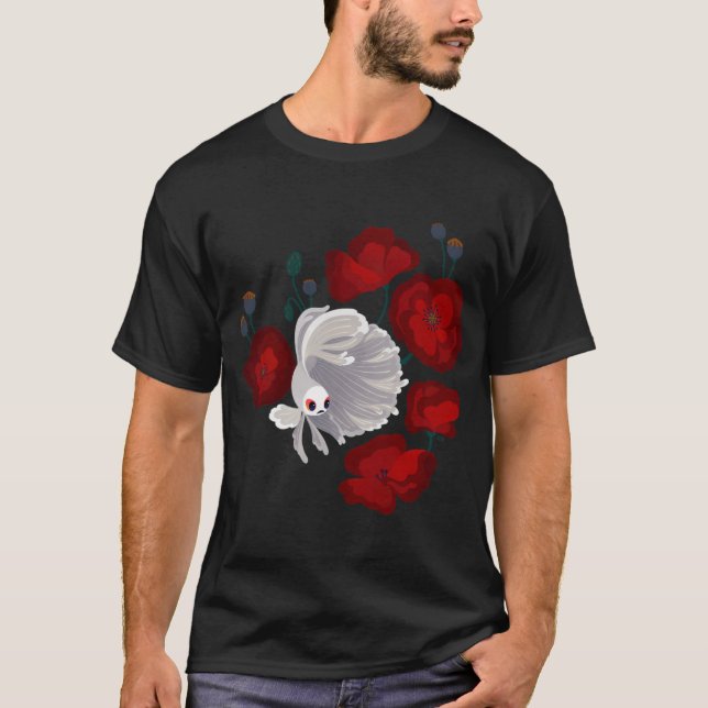 Camiseta Bettas y Amapolas (Anverso)
